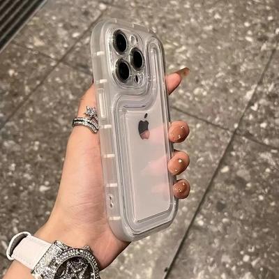 Luxury Transparent Shockproof Air Cushion Case for iPhone 15 14 Plus 13 12 11 Pro XR XS Max 7 8 Soft Silicone Armor Bumper Cover