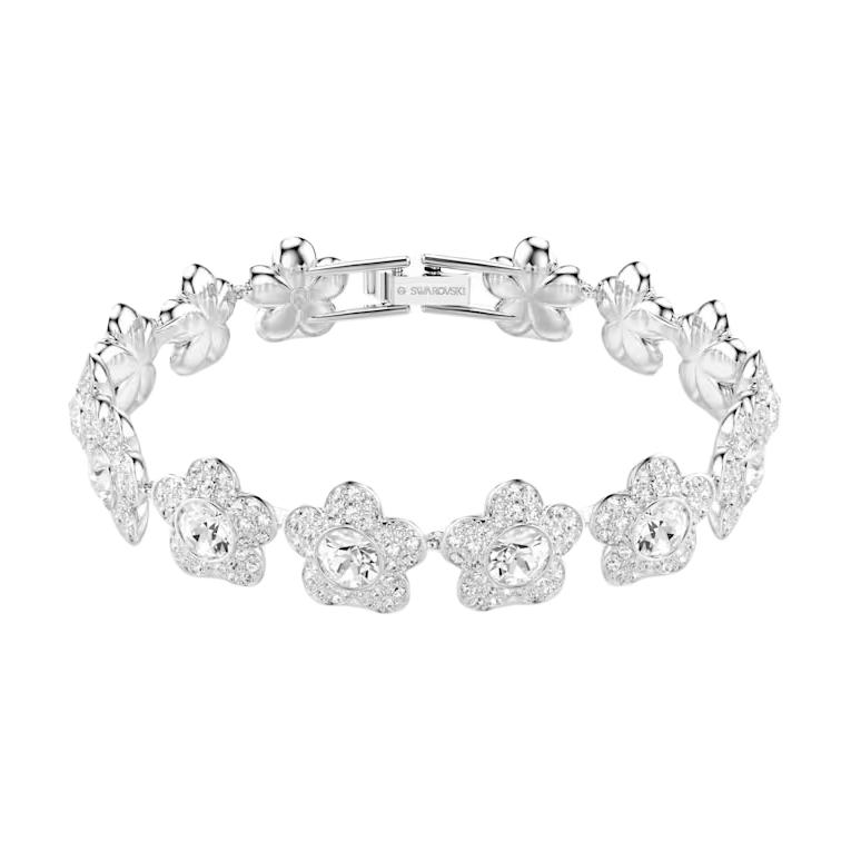 Swarovski Ariana Grande  Flower Design Crystal Bracelet Women bracelets Silver 5749182 Box+Shopping Bag (Random Color)