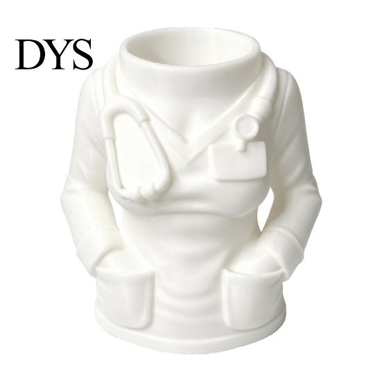 Office Supply Holder for Nurses Doctor Nurse Shape Pen Holder, 3D Print Resin Stationery Organizer, Decorative Storage Clinics with Weighted
