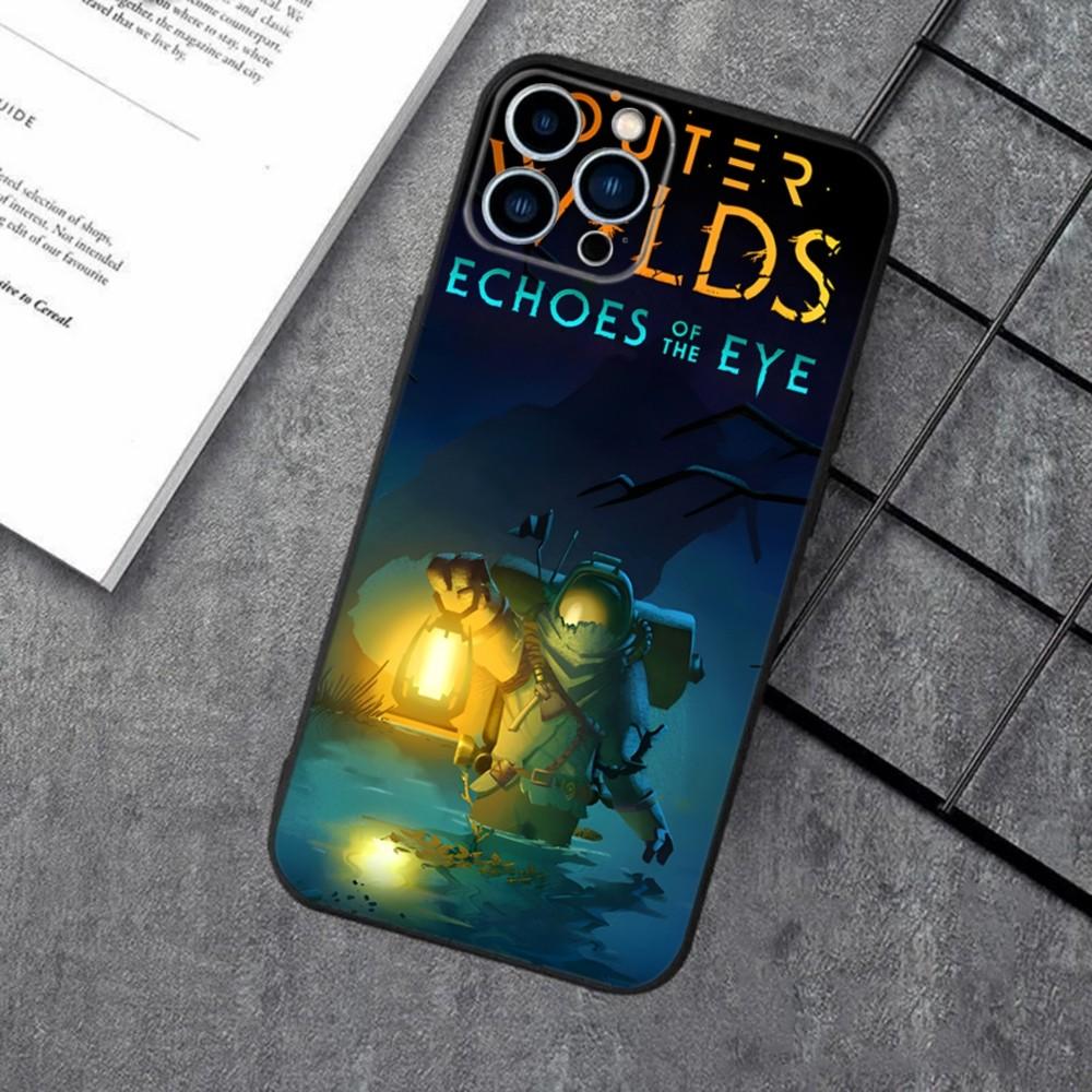 Outer Wilds Game Phone Case For Apple iPhone 15,14,13,12,11,XS,XR,X,8,7,Pro,Max,Plus,mini Silicone Black Cover