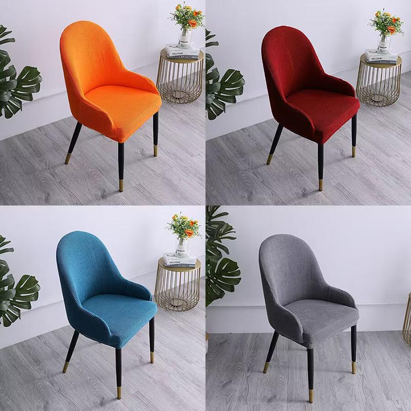 Modern High Arm Chair Cover Stretch Spandex Dining Chair Covers Slipcover Seat Covers for Computer Chairs Office Home