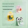 ZISIZ Punch-Free Adjustable Shower Head Holder (Rabbit & Panda, 2-Pack)