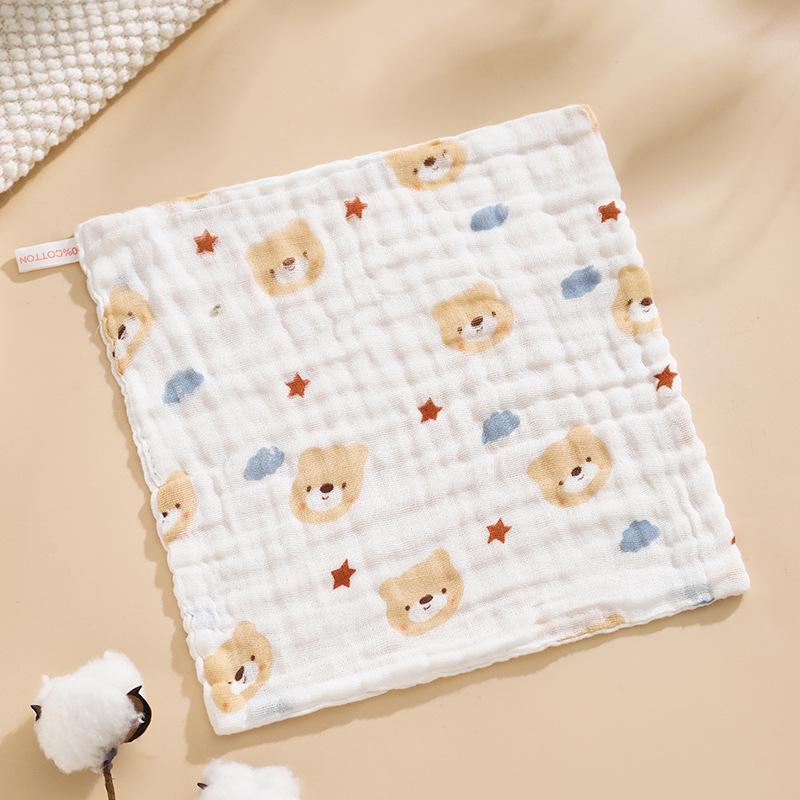 Six-Layer Pure Cotton Baby Bib & Towel Set