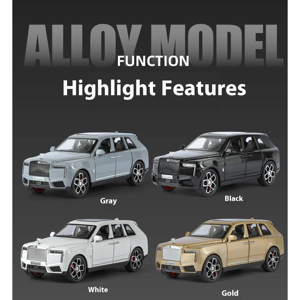 1/32 Rolls-Royce Cullinan Alloy Model, Exquisite Desktop Ornament, The Best Collectible for Car Model Enthusiasts, Halloween Gift