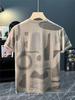 Men's Ultra-Thin Hip Hop Letter Print Short Sleeve T-Shirt, Summer 2024 Korean Style