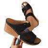 Grenzüberschreitende Sommer 2024 Damen Keilabsatz Sandalen - Dicksohlig, Rundspitze, Übergröße Mode