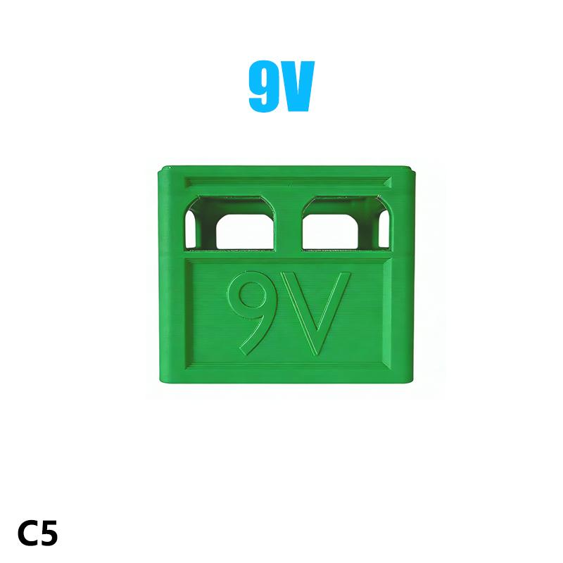 Aaa/Aa/9V/Cr2032/Cr2025 Battery Storage Box Stackable Battery Organizer Decorative Battery Holder, Home, Office Storage Box