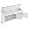 Shoe Bench, 1050 X 350 X 503 Mm Entryway Bench with Lift Top Storage and Seat Cushion, 250lbs Shoe Storage Rack with 3 Cabinets and Height Adjustable