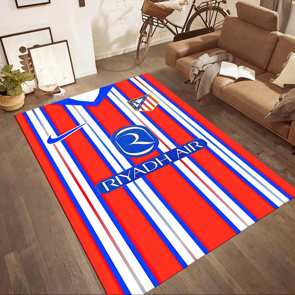 Atletico Madrid Floor Rug Office Rug Perfect For Hallway Outdoor Living Rooms Decorate Room Antislip Carpet Decorate Offices