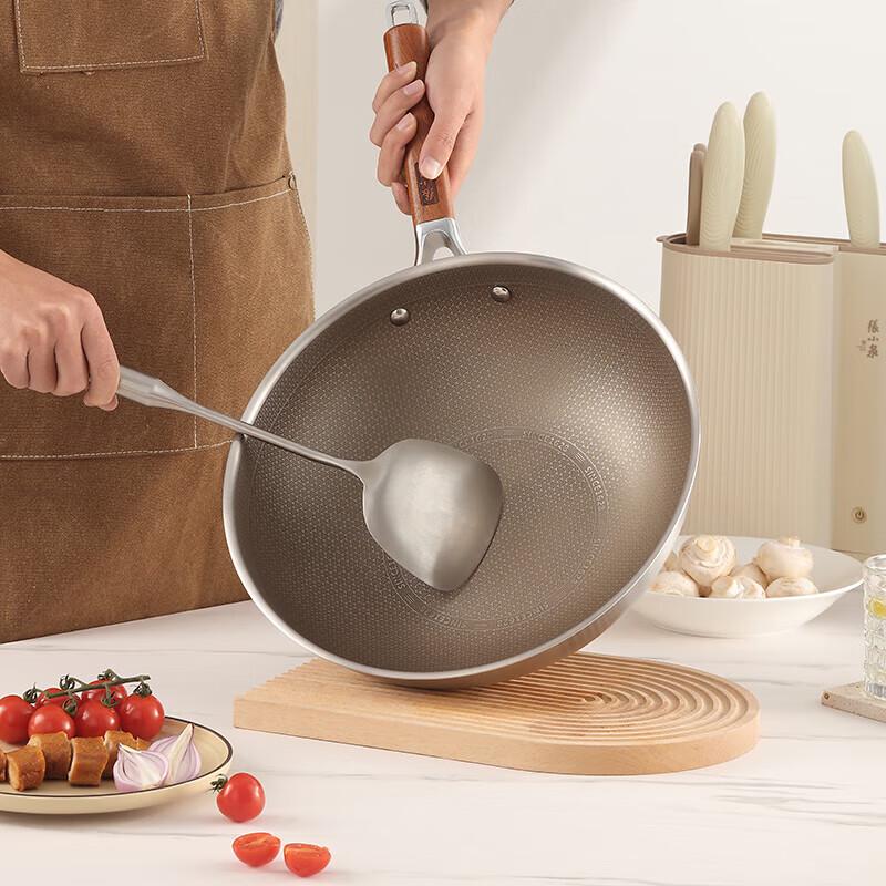 Zhang Xiaoquan Titanium 304 Steel Non-stick Wok