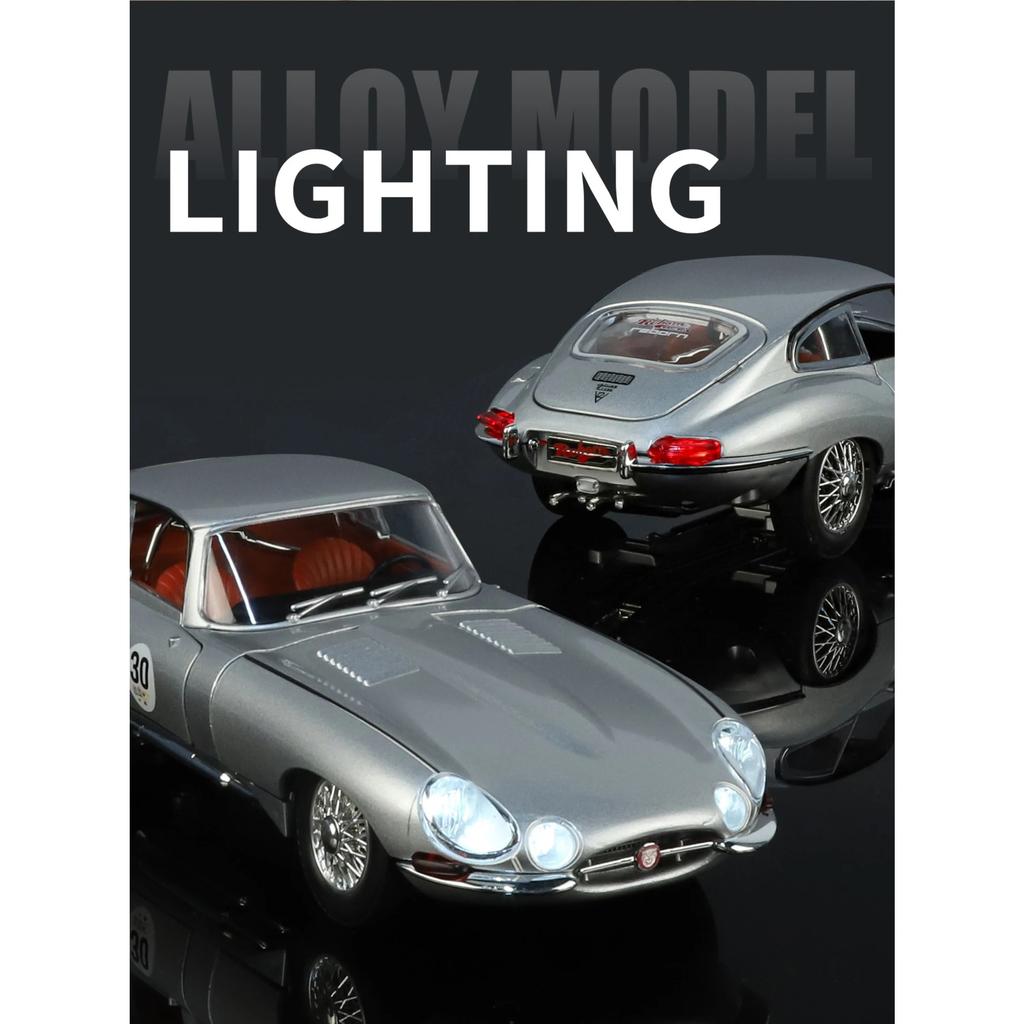 1/24 Jaguar E-Type Dekorative Ornamente Diecast Legierungsmodellauto Ideale Computer-Schreibtisch-Ornamente & Auto-Mittelkonsolen-Ornamente