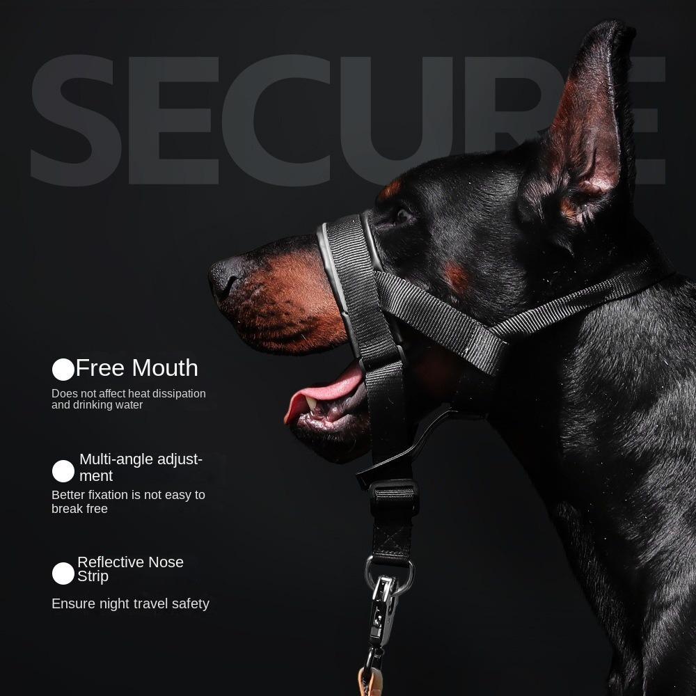 Quick-release Dog Leash Anti-biting Dog Mouth Cover Dog Muzzle Feeding Water Supplies