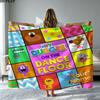 1PC Hey Duggee Custom Name Patterned Flannel Blanket Suitable For All Seasons for Home Decor Warmth and Comfort Gifts Holiday Present