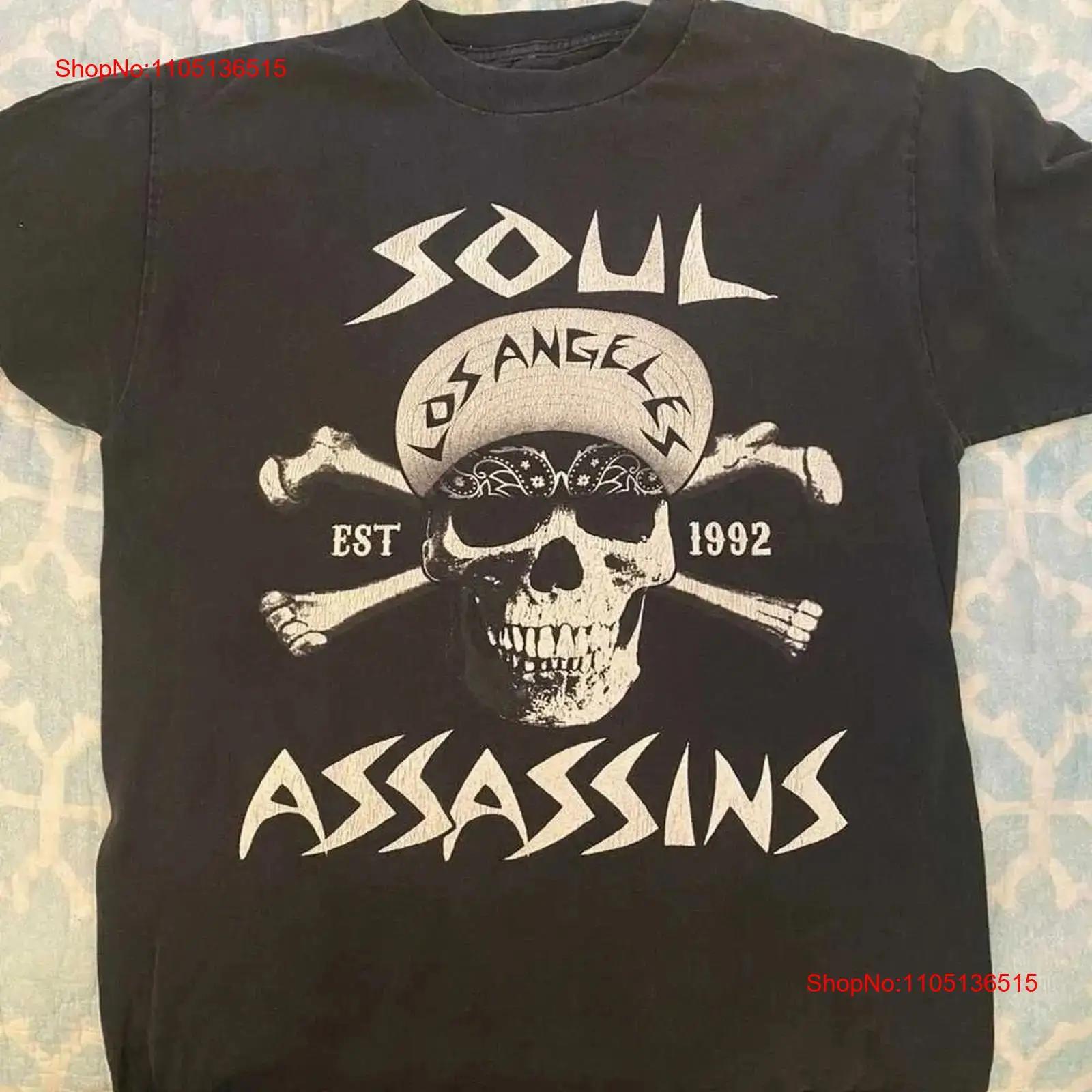 

Vintage Soul Assassins Band Est 1992 T Shirt Concert Size S to 4XL vintage Washed fashion Breathable Soft graphic Stylish 5XL різнокольоровий