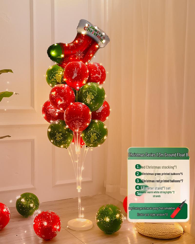 Christmas Luminous Balloon Decorations for Trees, Tables, and Window Displays