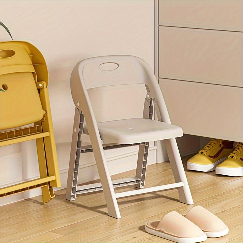 Klassischer Stil Kunststoff Aufbewahrungsbank mit Rückenlehne und Fach, Armloser Mehrzweck Heim Möbel Dekorativer Hocker, mit eingebauter Organisation,