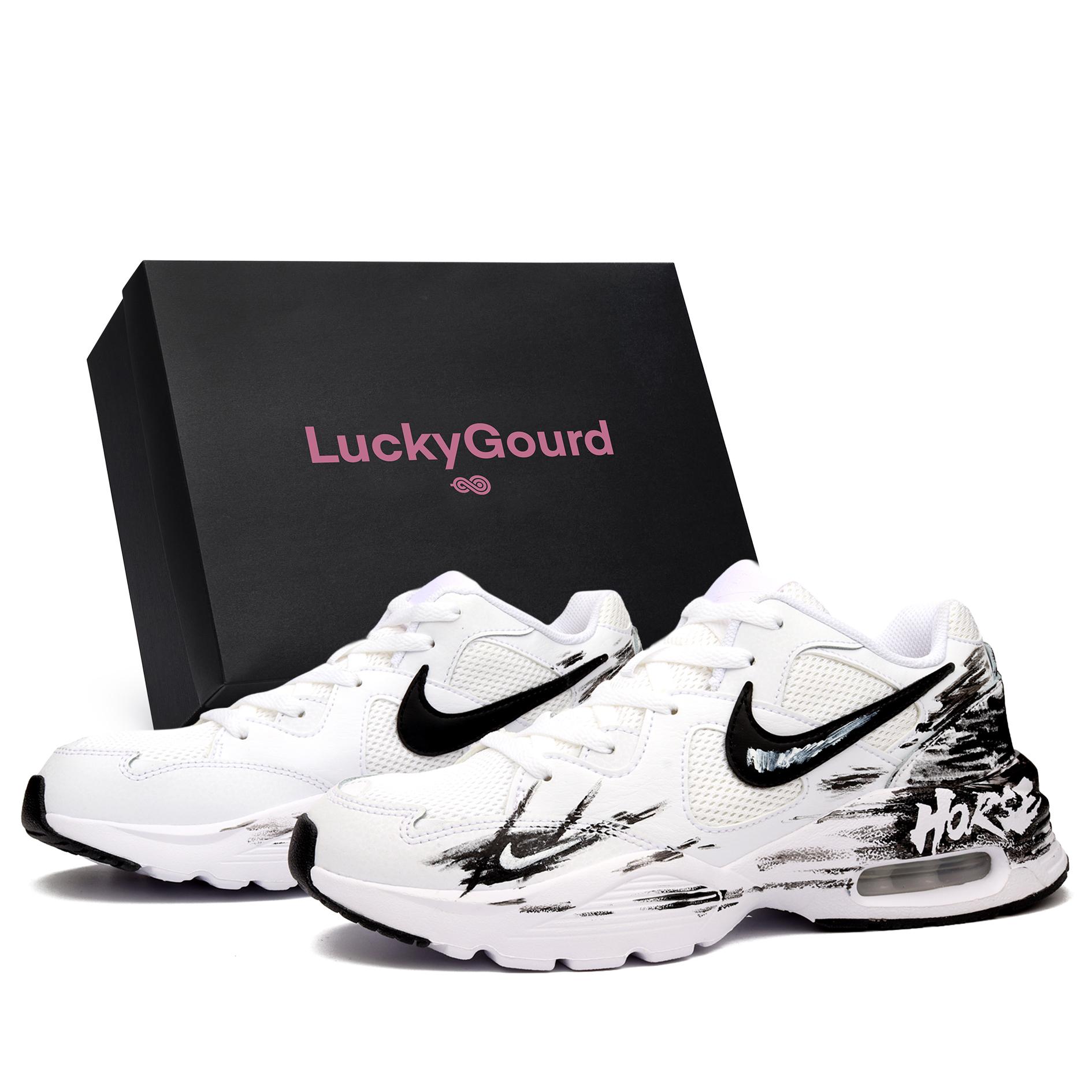 

Nike Air Max Fusion Cushioning, Wear Resistant Casual City Commuting Low Top Running Shoes Men s Black White CJ1670-102(Team900--SBOX) 41
