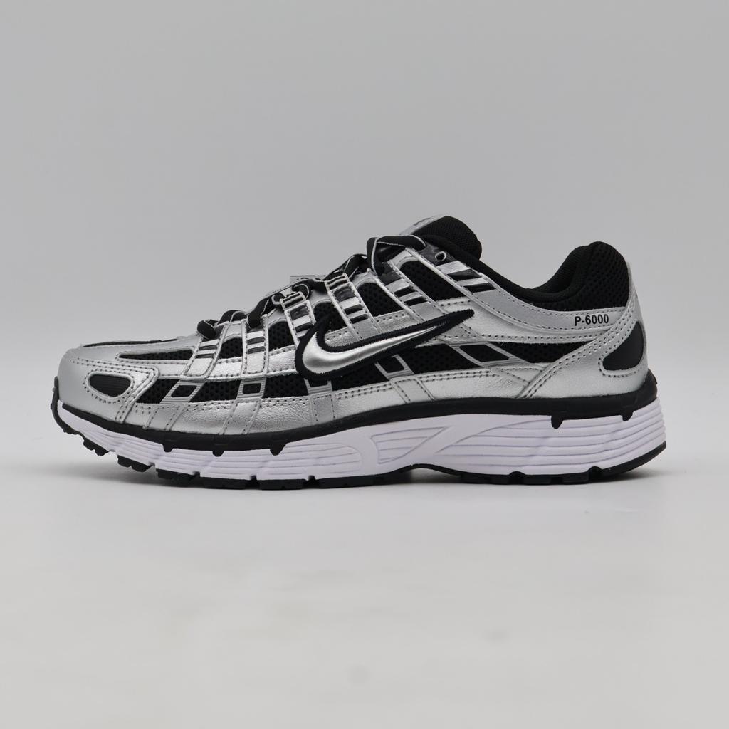 BV1021-013 Nike P-6000 Metallic Silver Black White Metallic Silver (Women's)