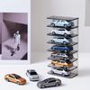 Acryl Spielzeugauto Vitrine Spielzeugauto Ausstellungsbox Diecast Koffer Wandmontiertes Spielzeugauto Regal zur Aufbewahrung Mini Autos Modell Rennen