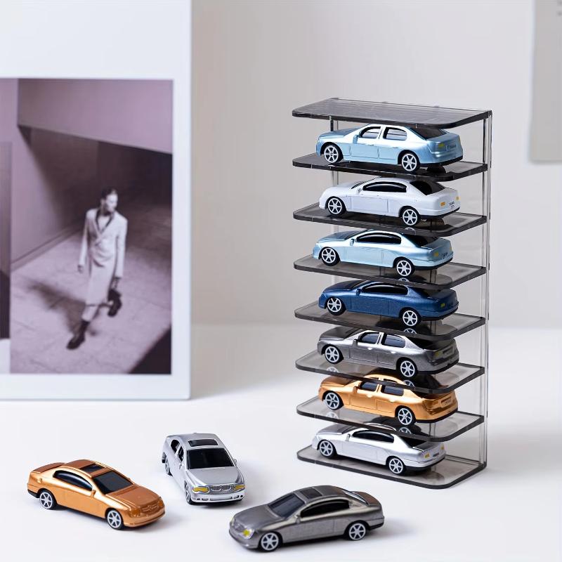 Acryl Spielzeugauto Vitrine Spielzeugauto Ausstellungsbox Diecast Koffer Wandmontiertes Spielzeugauto Regal zur Aufbewahrung Mini Autos Modell Rennen