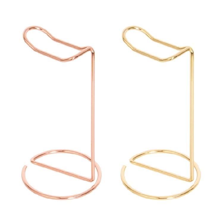 Rose Gold Headset Holder Desk Headsets Display Rack Provides Secure Storage Stand for Audiophiles and Gamers