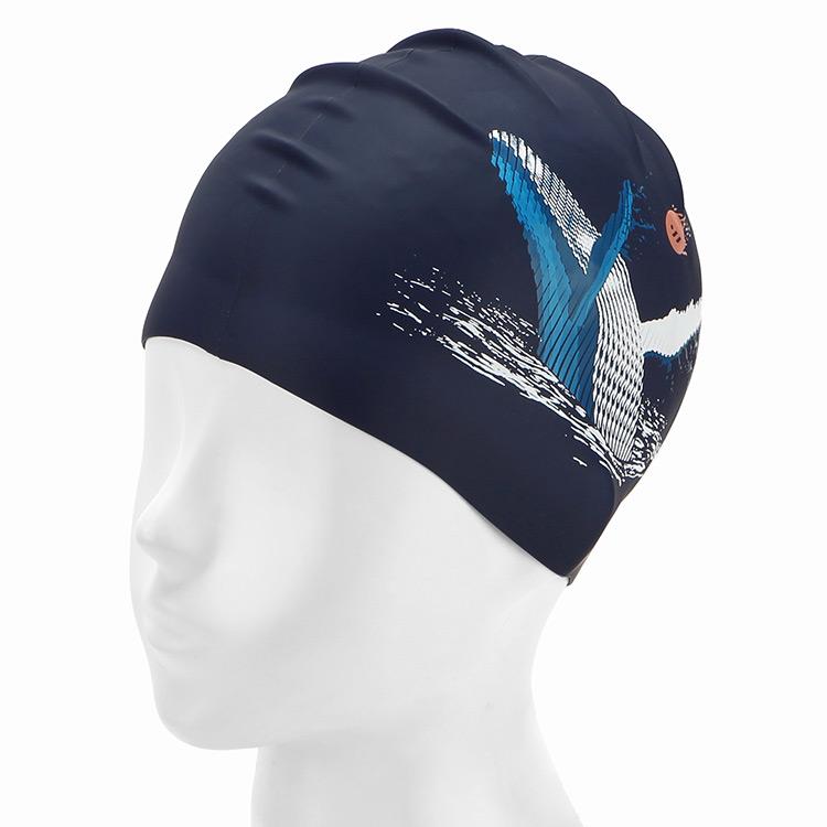 Seuweibeu Playwhale Silicone Swim Cap Navy (Sw-Cs083)