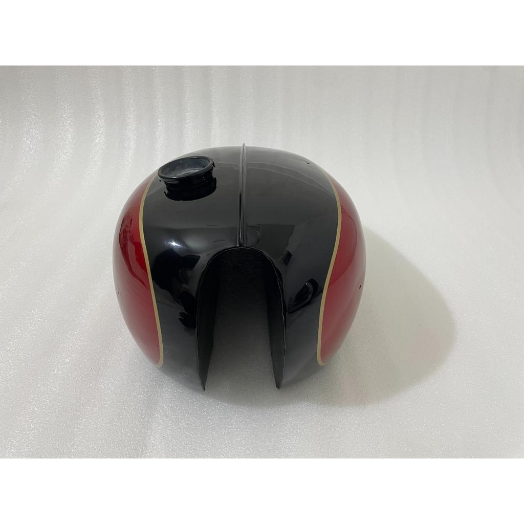 Fit For TRIUMPH T150 TRIDENT BLACK & CHERRY PAINTED STEEL PETROL GAS TANK +CAP