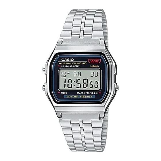 [Casio] CASIO Стандартные Цифровые Часы Кварцевые A159WA-N1 Мужские Дешевые Casio Серебристые Зарубежная Модель [Параллельный Импорт]
