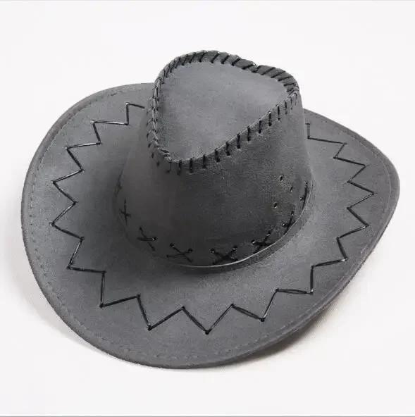 1 buc Pălării Cowgirls Suedă Artificială Bor Lat Timp Liber Halloween Bărbați Femei Accesorii Nou Pălărie Cowboy Occidentală Casual Soare