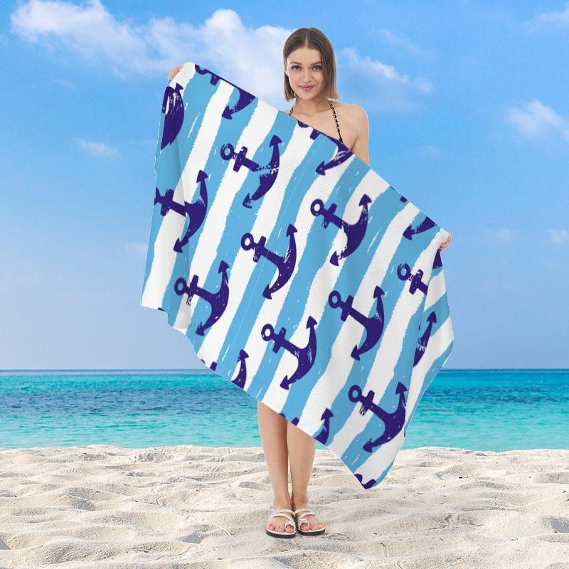 

Blue Sea Turtle Ocean Animal Beach Towel Polyester Quick Dry Sand Free Swim Bath Towel for Summer Vacation Beach Surfing Travel W40*H60(CM)