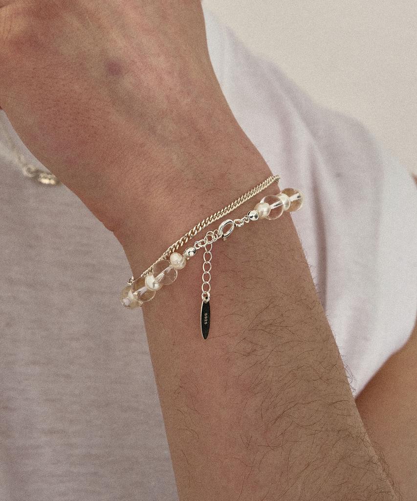 Ag47 M.C-B-01 Cuban Chain Point Bracelet