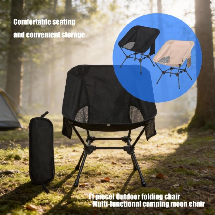 Portable Iron Frame Camping Chair Folding Design Small Foldable Seat Suitable for Fishing Picnics Outdoor Activity