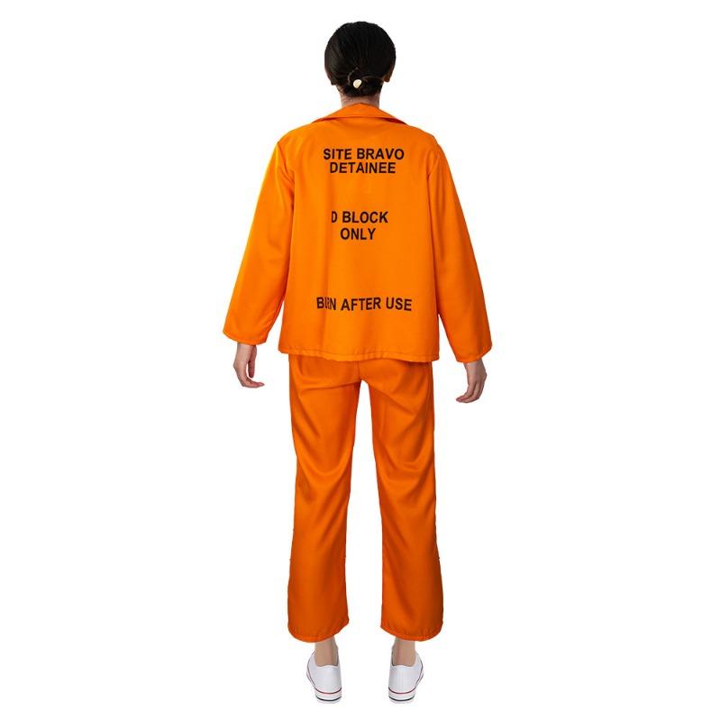 Suicide Squad Orange Prisoner Overalls Jumpsuits Prison Uniforms Fashion