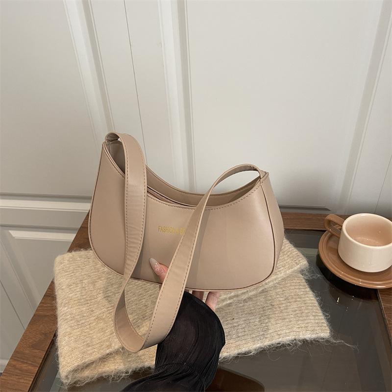 Retro Oily Underarm Bag 2025 European and American Shoulder Bag Women's Bag Wholesale Fashion Hobo Underarm Bag