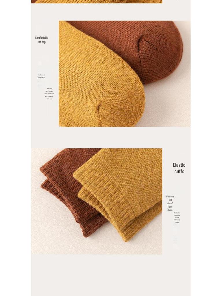 Autumn & Winter Thickened Terry Cotton Socks - Mid-Calf To Over-the-Knee Length, Warm & Cozy