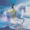 Beach Girl 5D DIY Full Drill Round Diamond Painting Kit for Home Wall Decor
