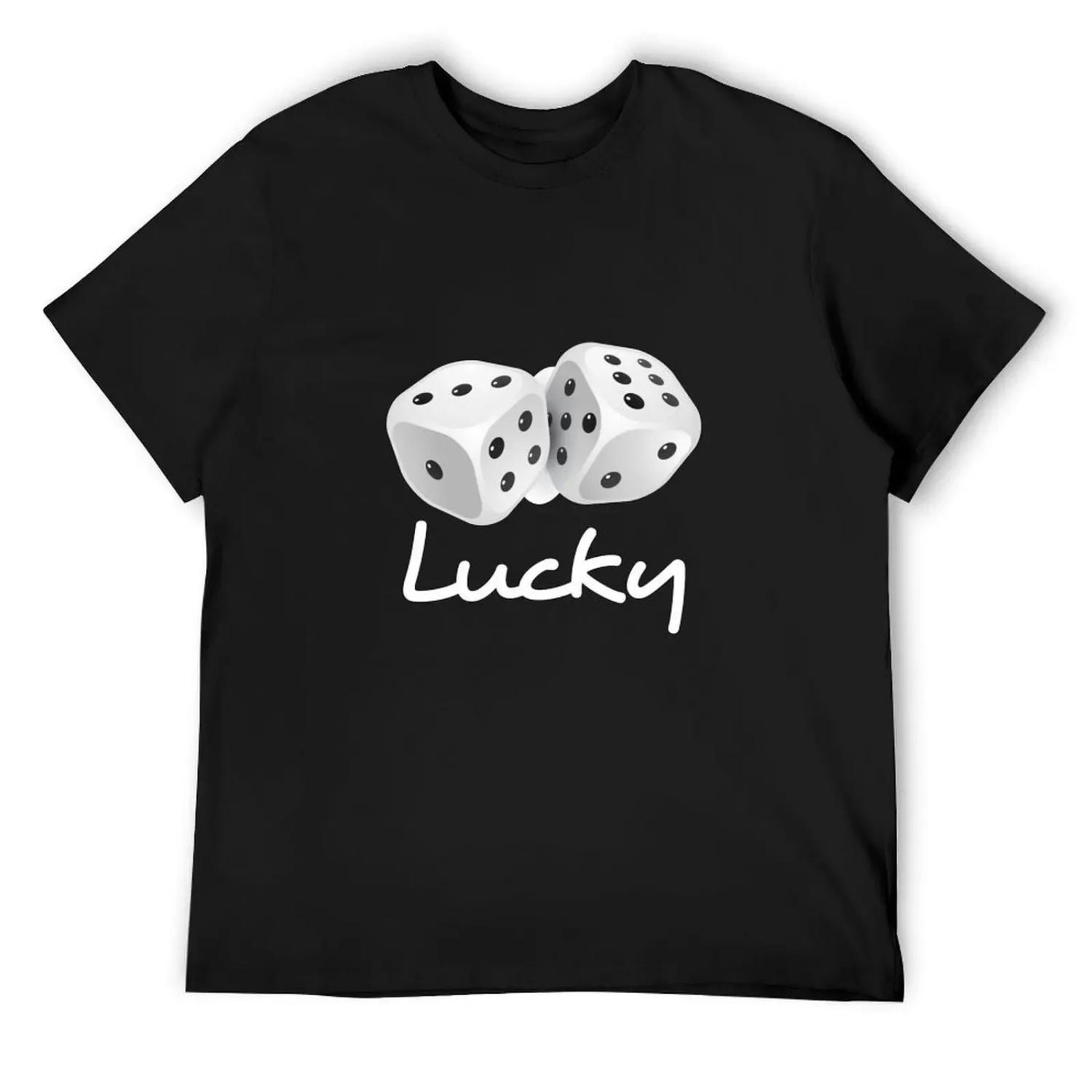 Lucky Dice T-Shirt summer clothes summer 2025 aesthetic clothes topping men t shirt S