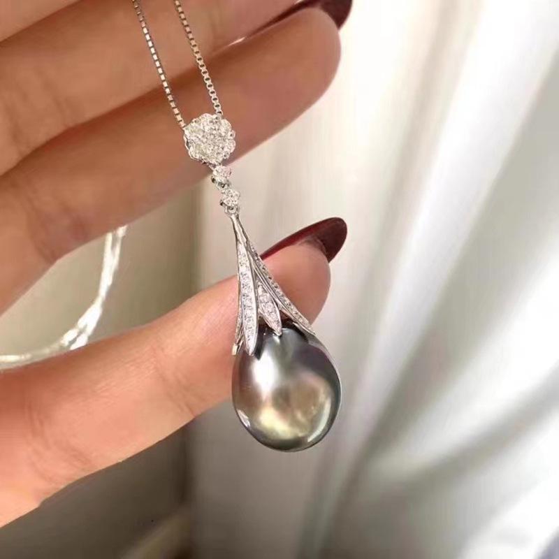 Elegant Pearl Stud and Zircon Tassel Necklace Set - DIY Fashion Jewelry