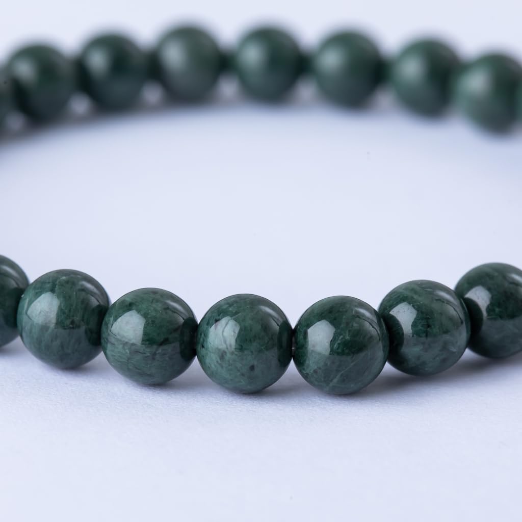 15cm Itoigawa Natural Jadeite Dark Japanese National Jomon Power Stone Jadeite Workshop Special Paulownia Wood Quality Guarantee ABR0874 (6mm Beads,