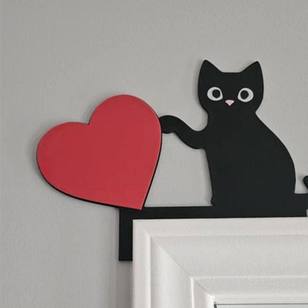 Animal pendants Cat Door Corner Decoration Love Heart Cat Door Corner Decoration