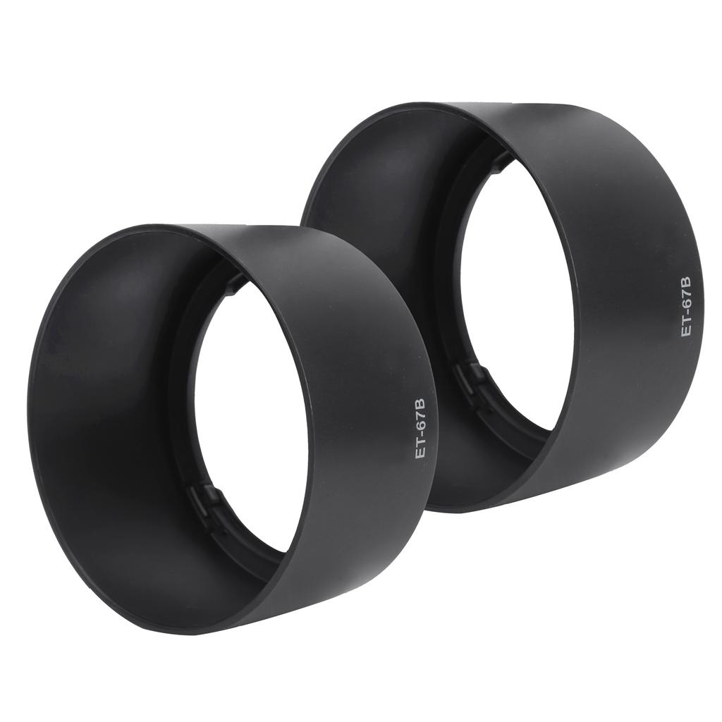 2pcs ET67B Plastic Camera Mount Lens Hood Lightweight Fit for EFS 60mm F 2.8 USM Lens