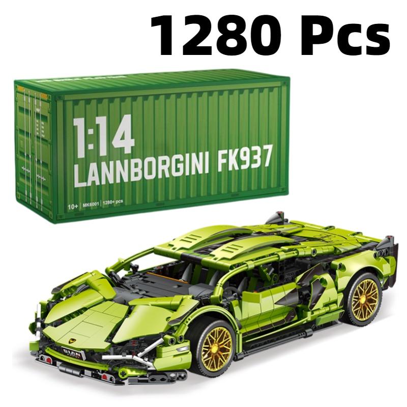 Highly Popular Cyberpunk Lamborghini Carriage Edition Lego Model Remote Control Car Toy