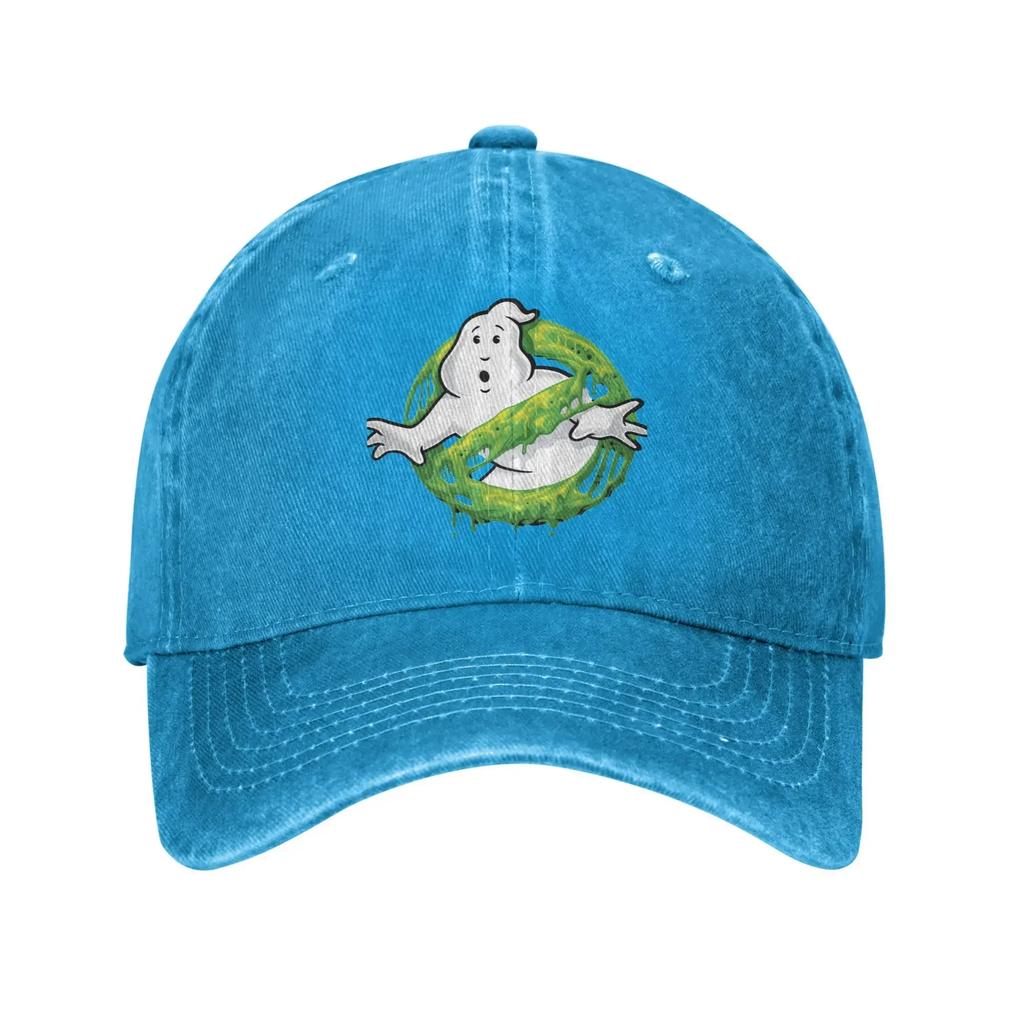 Vintage Ghost Busters Baseball Caps Unisex Distressed Denim Washed Snapback Cap  Outdoor Activities Unstructured Soft Hats Cap