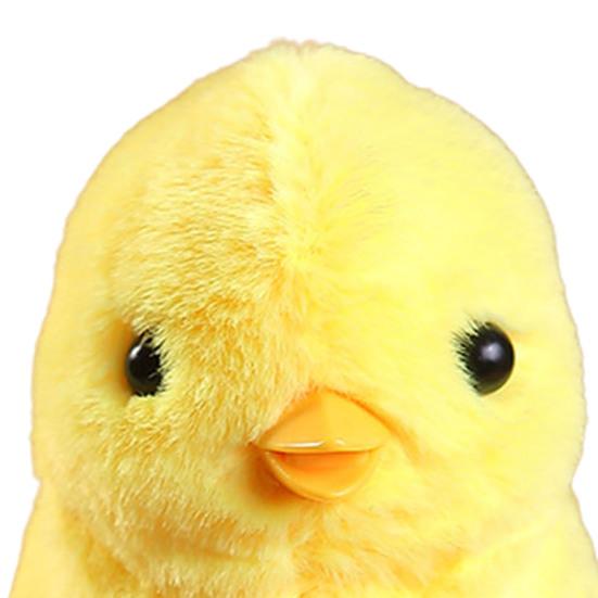 Wind Up Plush Toy High Imitation Decorative Soft Texture Clockwork Jumping Walking Chick Duck Toy for Festival