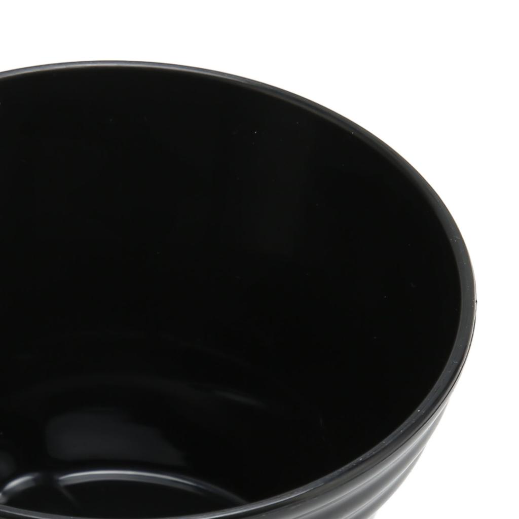 Shaving Soap Bowl Black Plastic Large Capacity Comfortable Grip Portable Shave Mug with Handle for Barber Home Travel