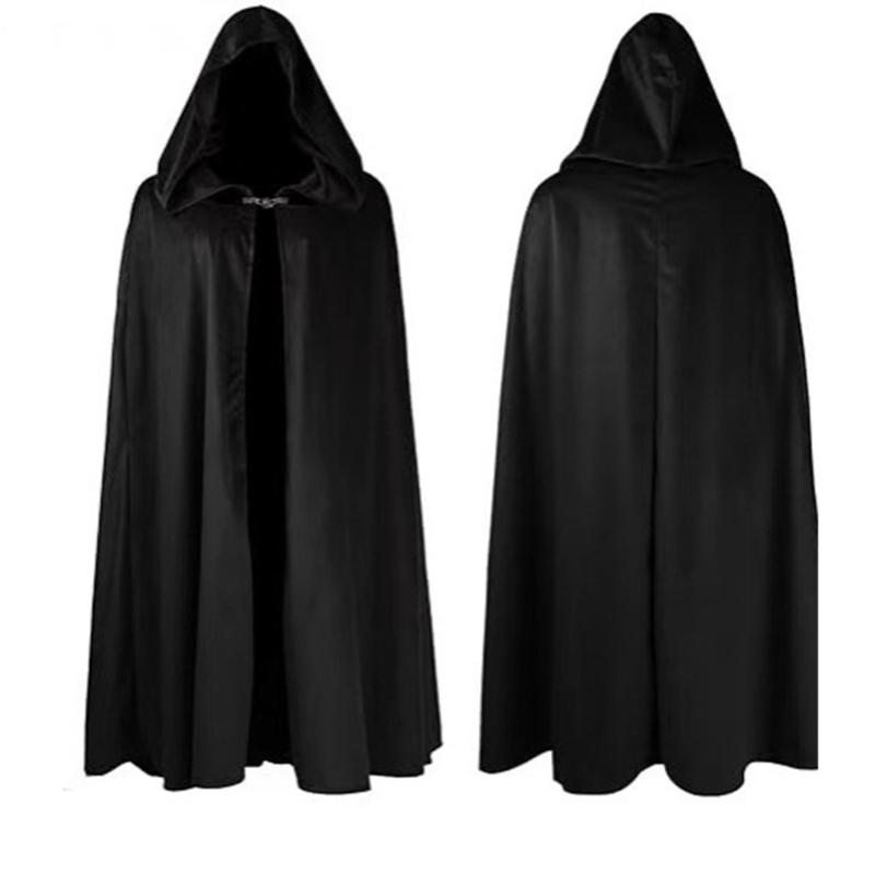 Medieval Cloak For Adults Cold Weather Outdoor Activities Easy Closure Design Polyester Cape Halloween Costume