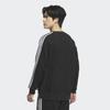 Adidas Essentials+ Loose Fit 3s French Terry Sweatshirt Unisex Black