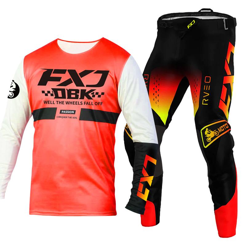 Motokrosová sada pro děti 4 5 6 7 8 9 10 11 12 13 let Mladé dítě Motocykl chlapec dívka Dres Sady kalhot závodní kombinéza Off-road Enduro MX MTB