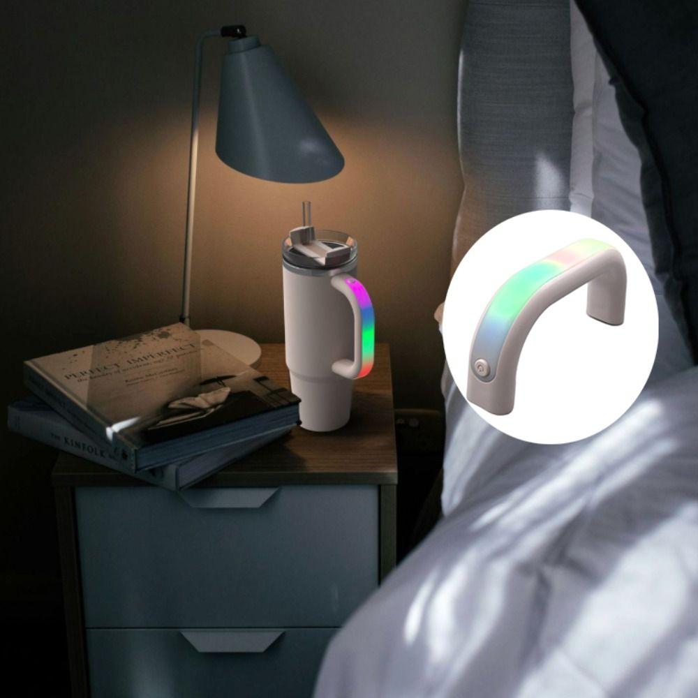 Waterproof LED Light-Up Bottle Handle Reusable Thermal Cup Replacement Handles  Party