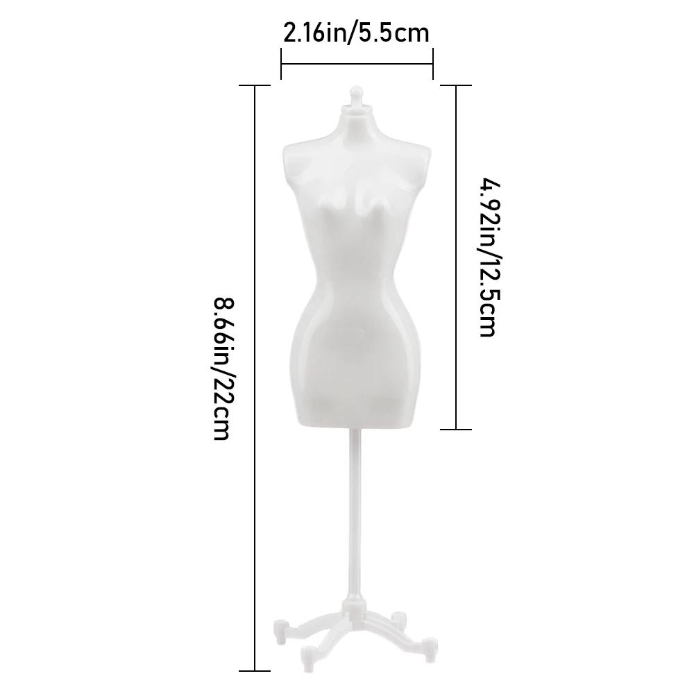1/12 Dollhouse Mini Mannequin Ruler Set Evening Dress Simulation Humanoid Model Props Miniature Accessories Children Kids Toys